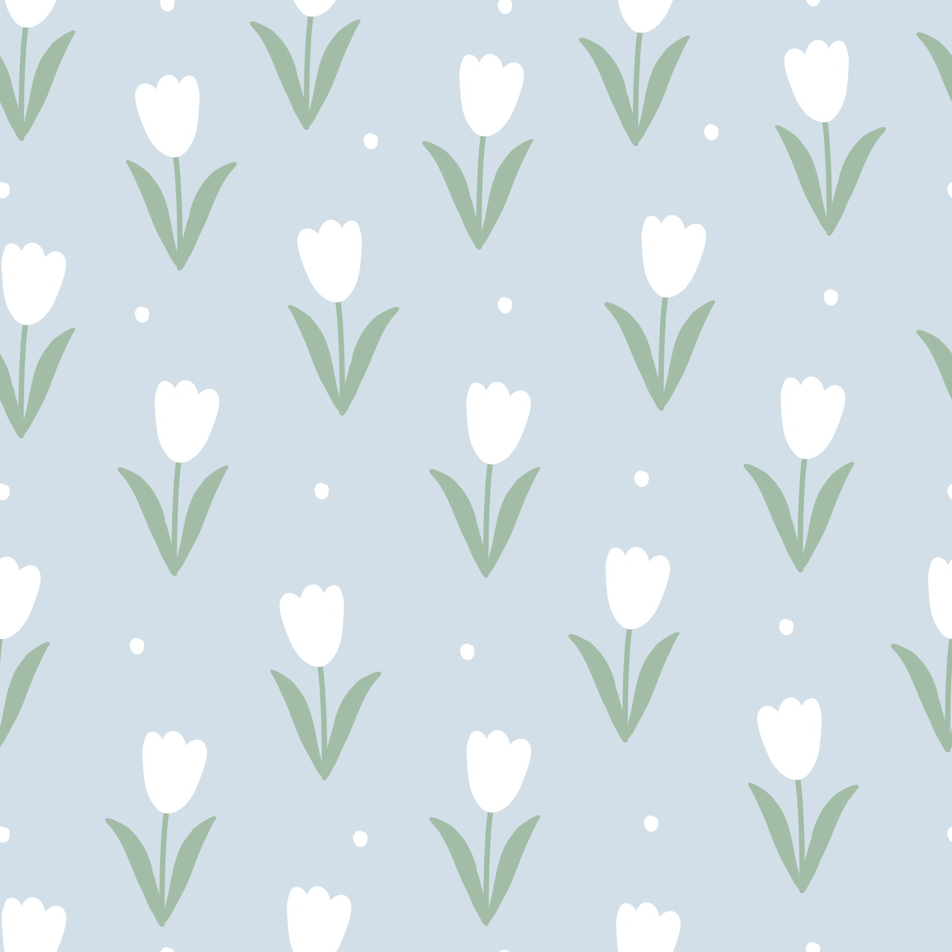 Tulip seamless pattern flower background Used for print, wallpaper