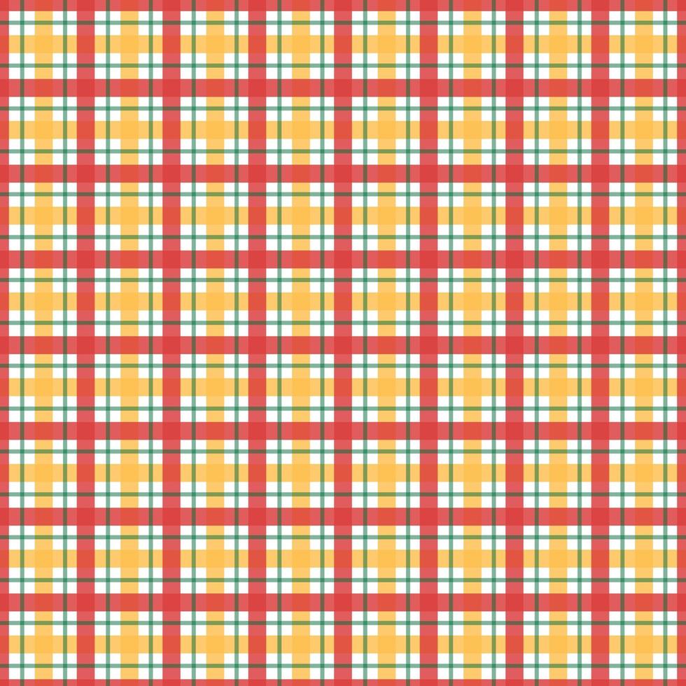 Seamless tartan pattern. Plaid repeat vector Available in red and orange Designed for publication, gift wrapping, textiles, chess table backgrounds for tablecloths.
