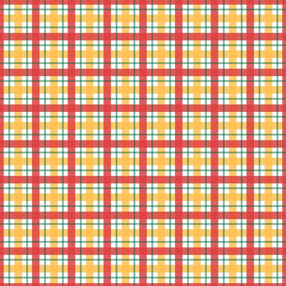 Seamless tartan pattern. Plaid repeat vector Available in red and orange Designed for publication, gift wrapping, textiles, chess table backgrounds for tablecloths.