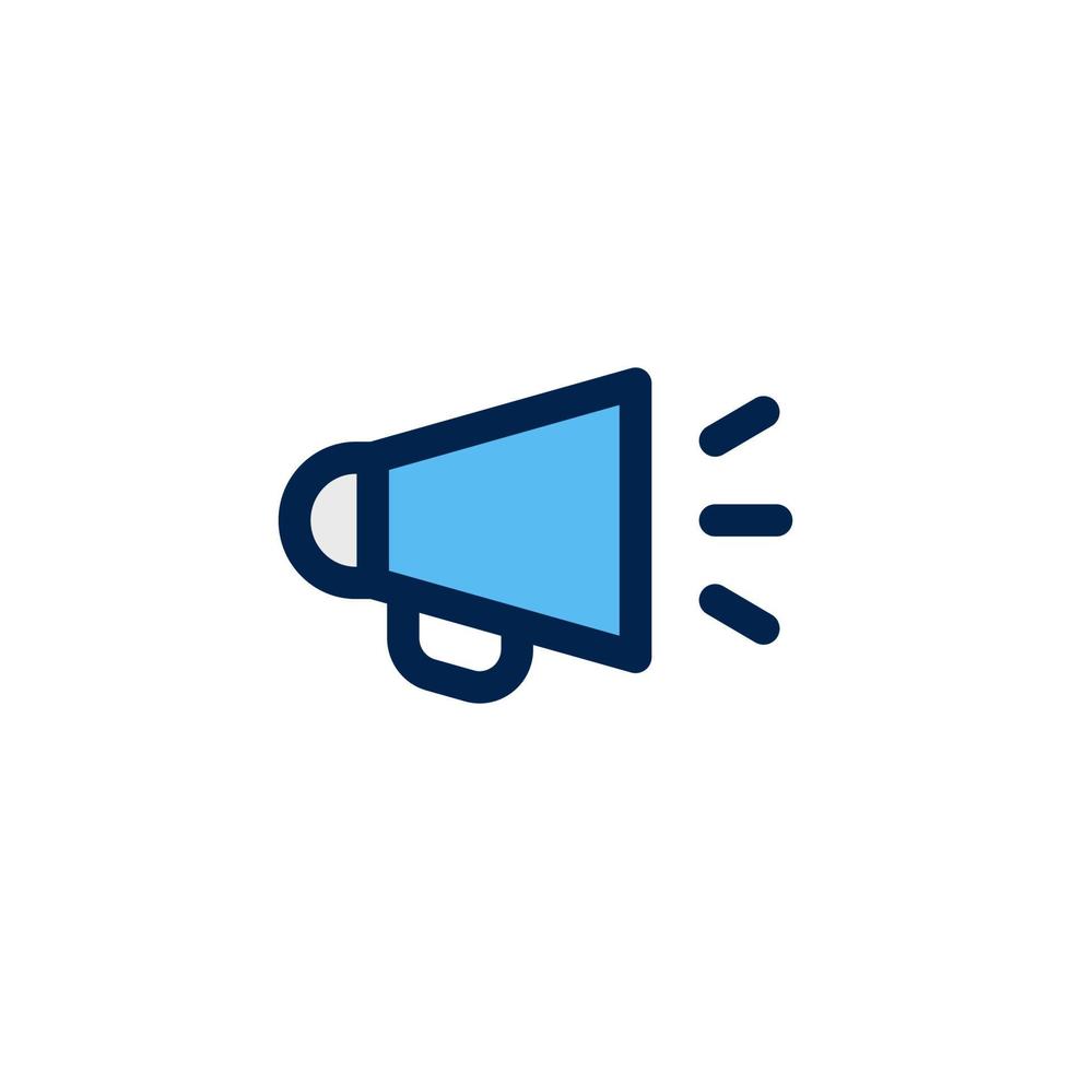 Megaphone icon design vector illustration with symbol announcement, marketing, promotion for advertising business