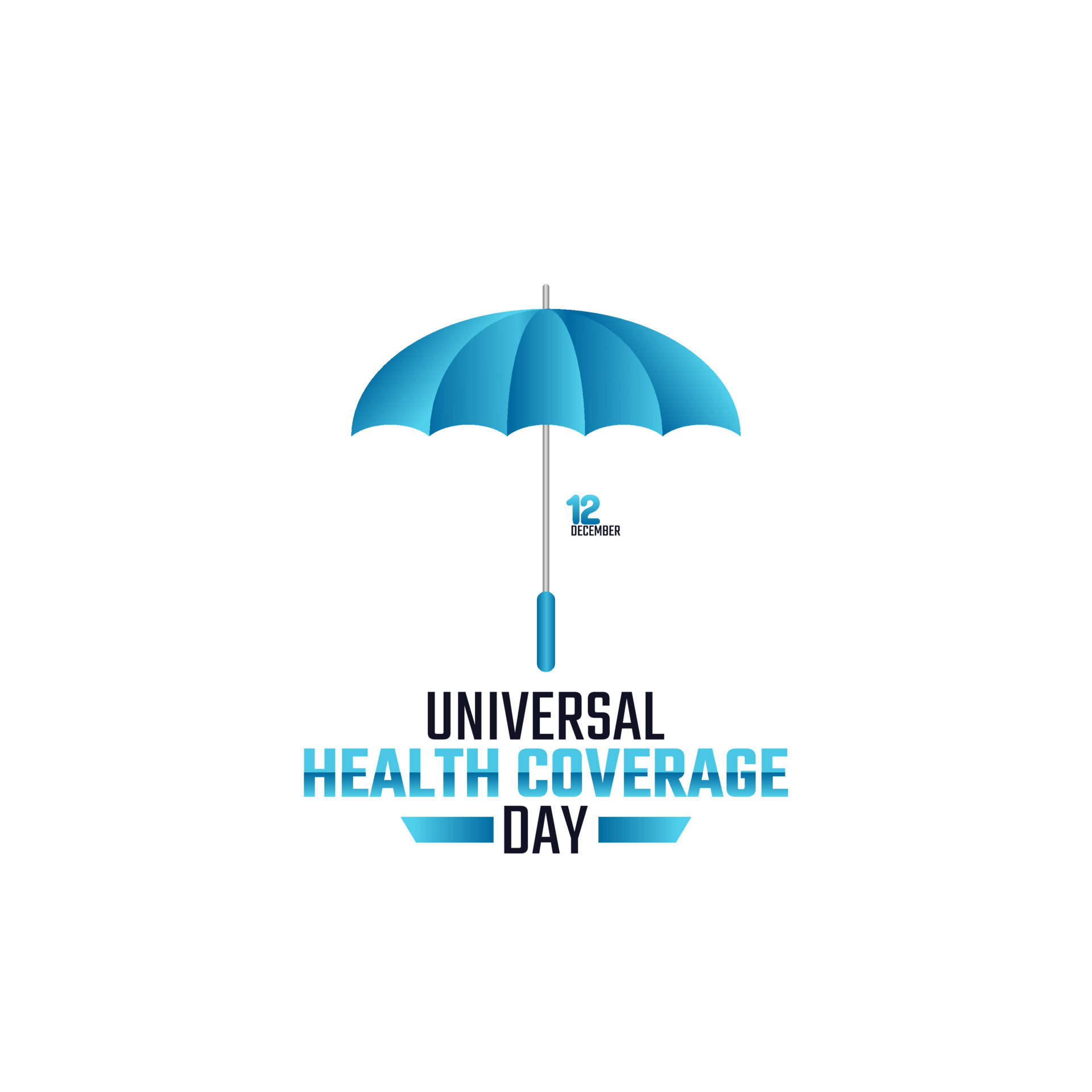 vector graphic of universal health coverage day good for universal