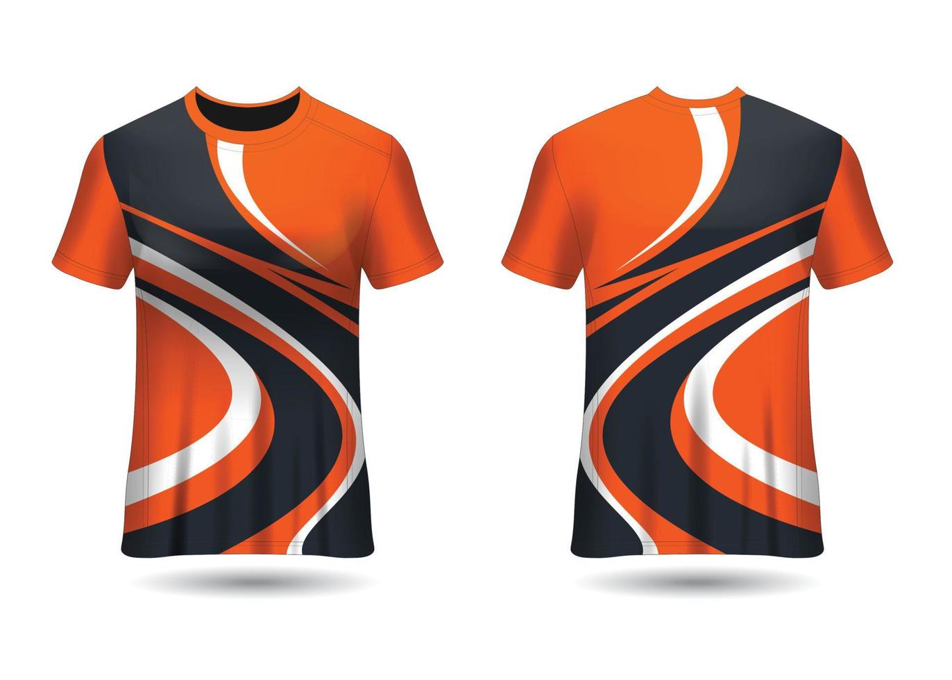 Plantilla de diseño de camiseta de carreras deportivas para vector de uniformes de equipo