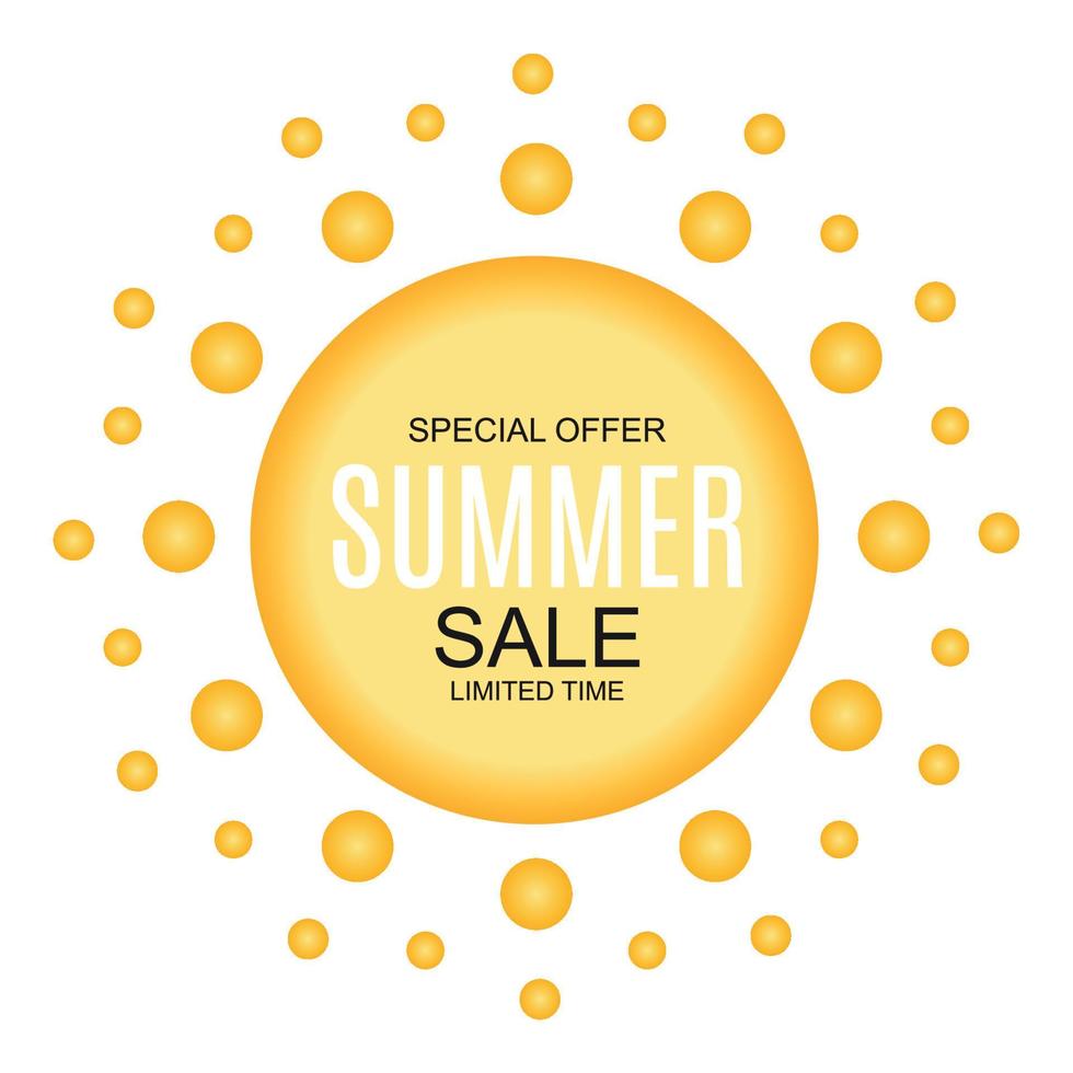 Summer Sale concept Background. Vector Illustration