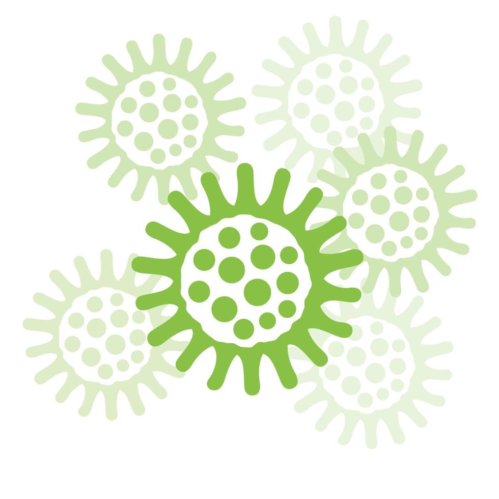 Ilustración de vector de bacterias