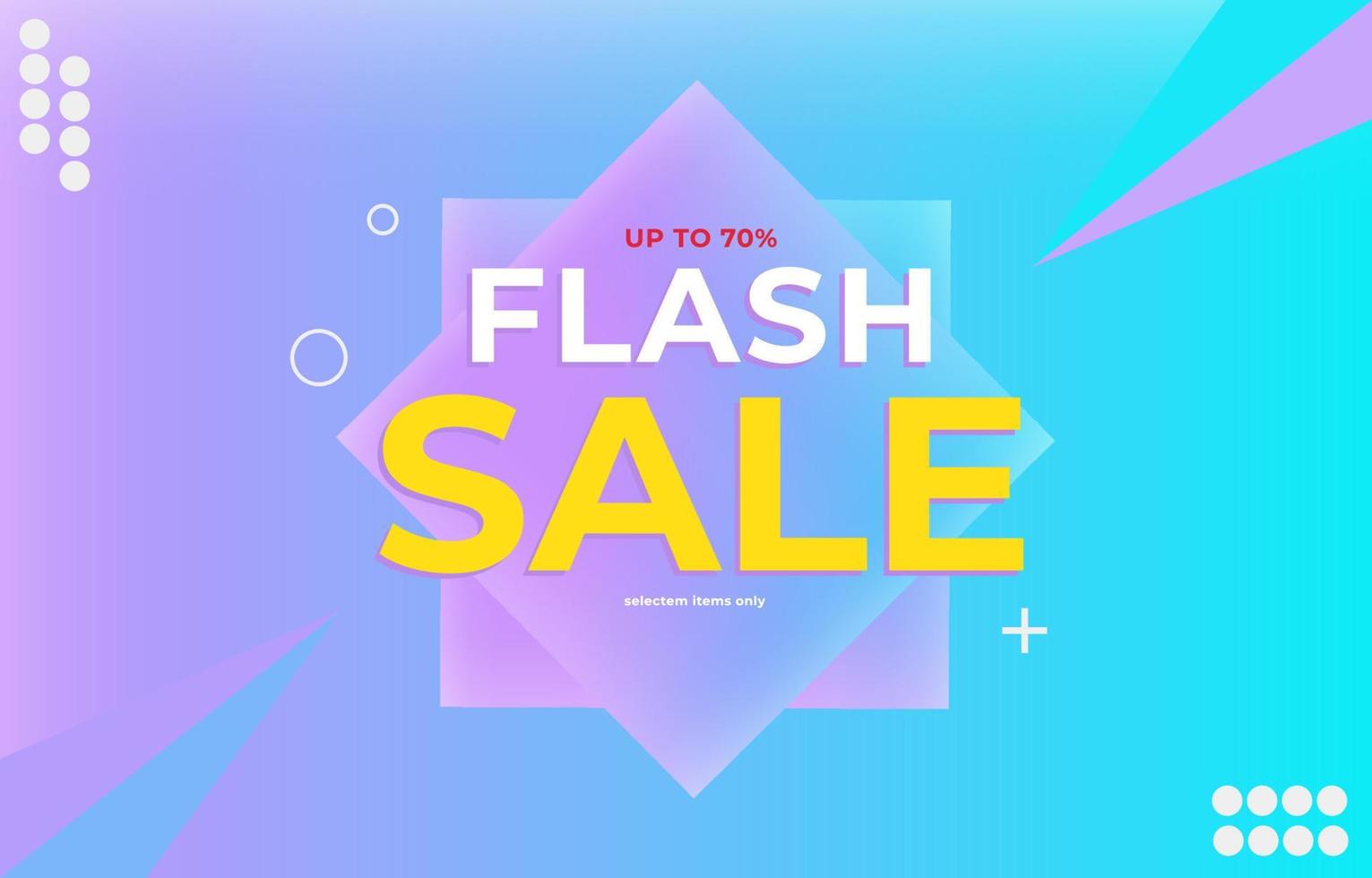 Gradient sale background, Flash sale, promotion banner vector