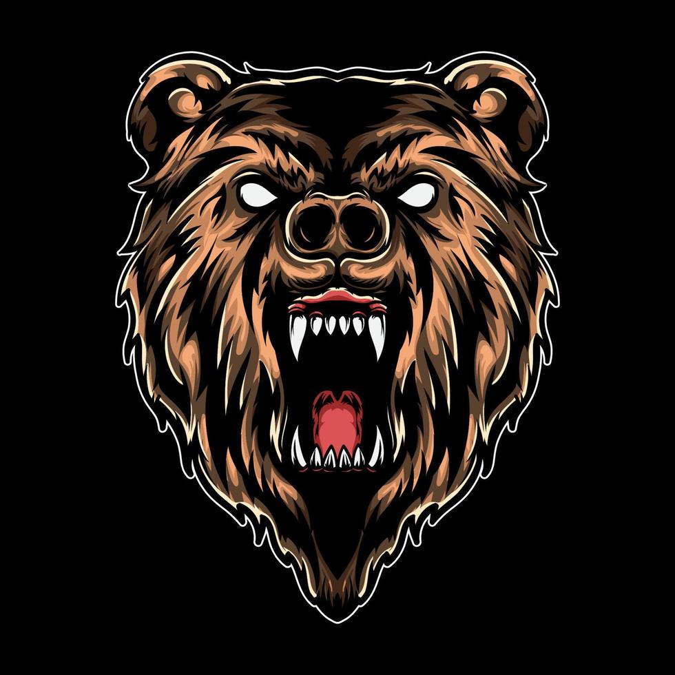 Angry Bear vector illustration