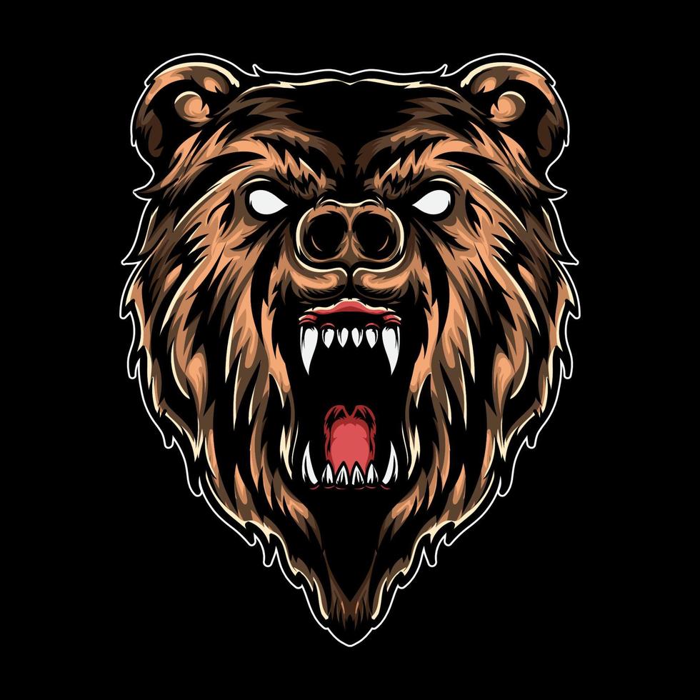 Angry Bear vector illustration