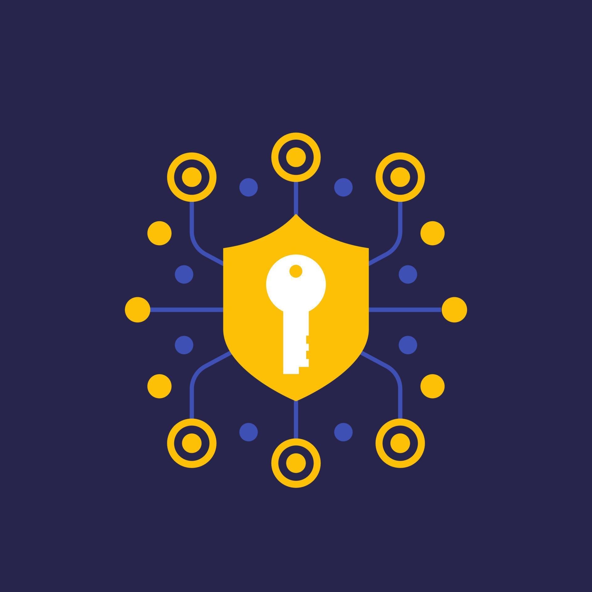 security, secure communication and encryption icon 4509268 Vector Art ...