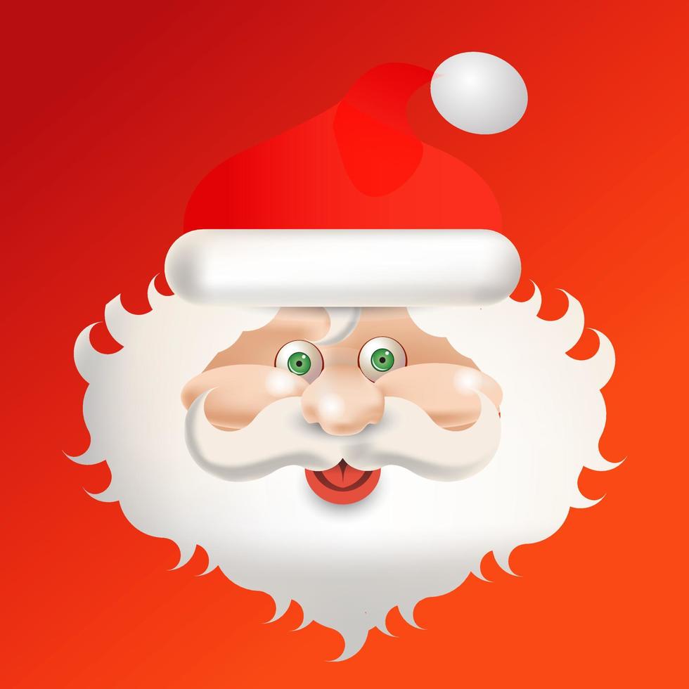 Cute Santa Claus. Vector illustration