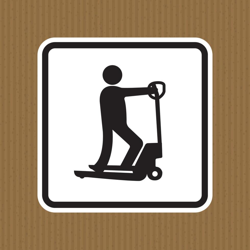 Do not play with scooters vector