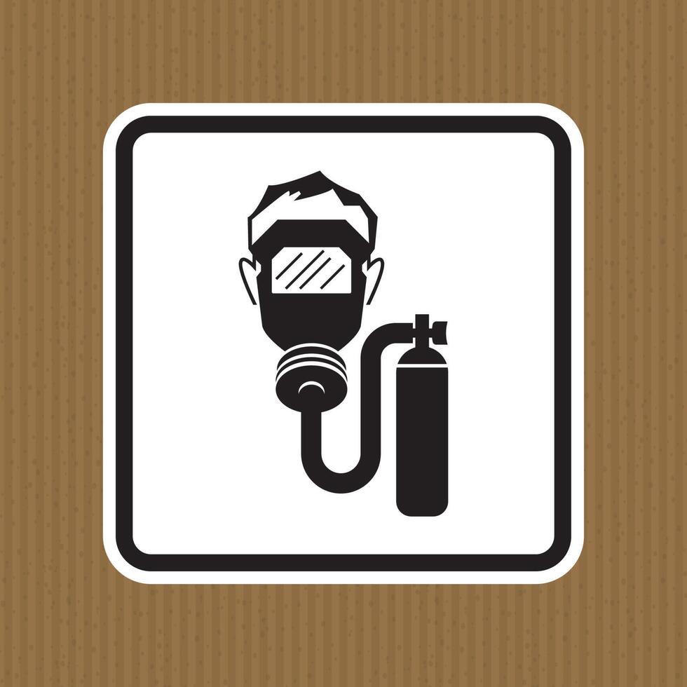 Warning Sign Breathing Apparatus Required vector