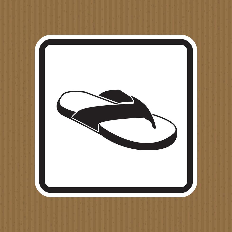 Do not No Open Toed Shoes vector