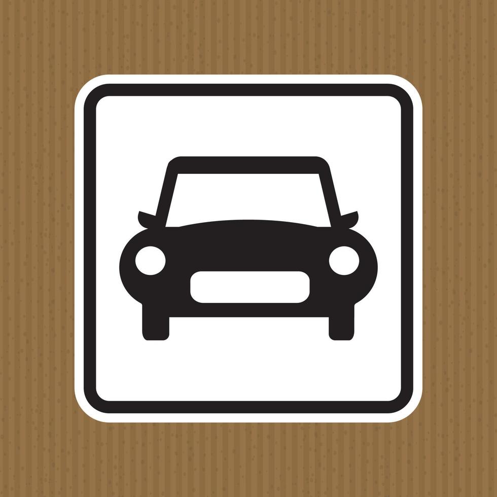 Car prohibition sign on white background vector