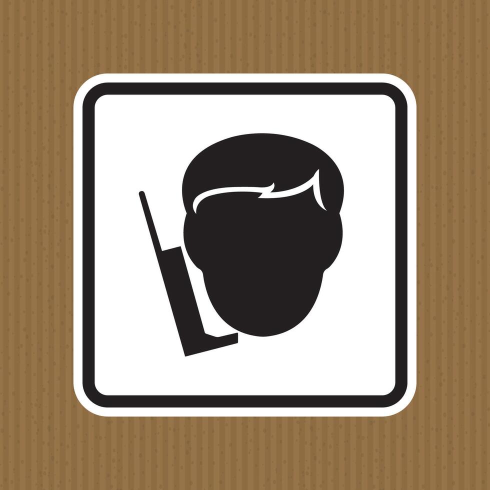 Walking Do Not Use Mobile Phone Symbol vector