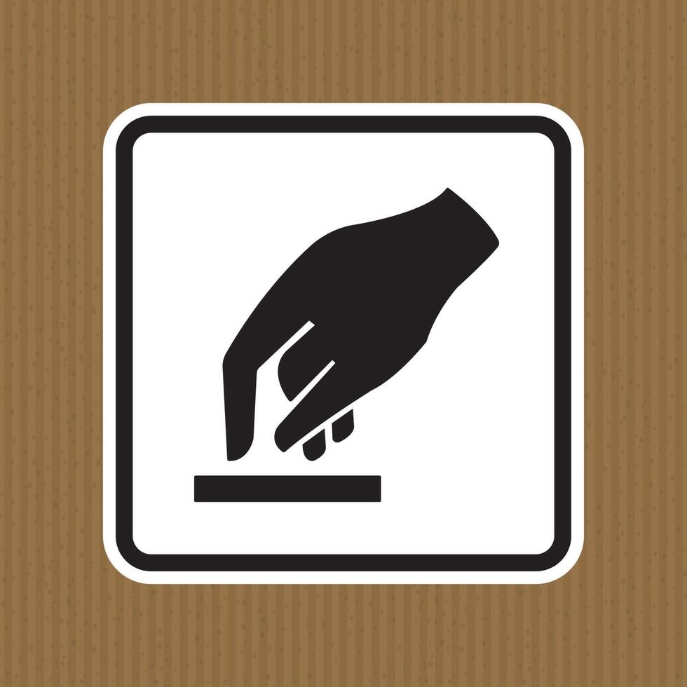 Do Not Touch Symbol vector