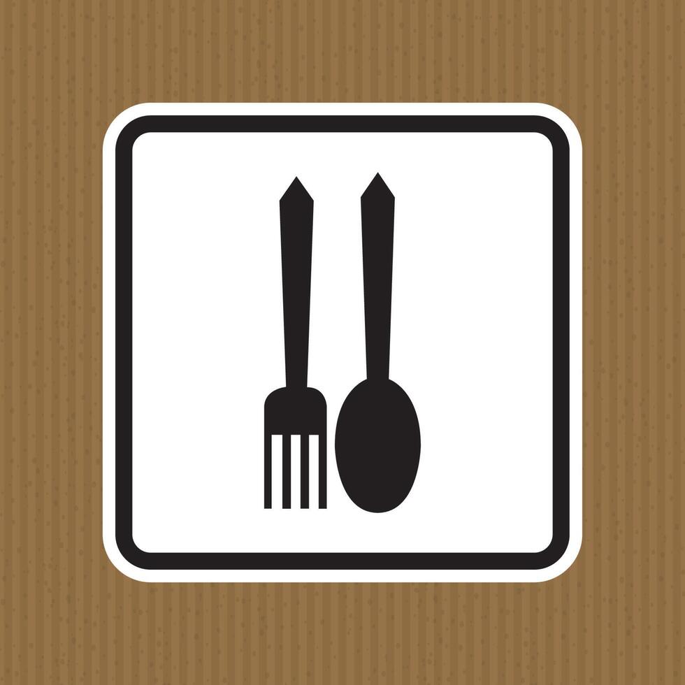 No Food Allowed Symbol On White Background vector