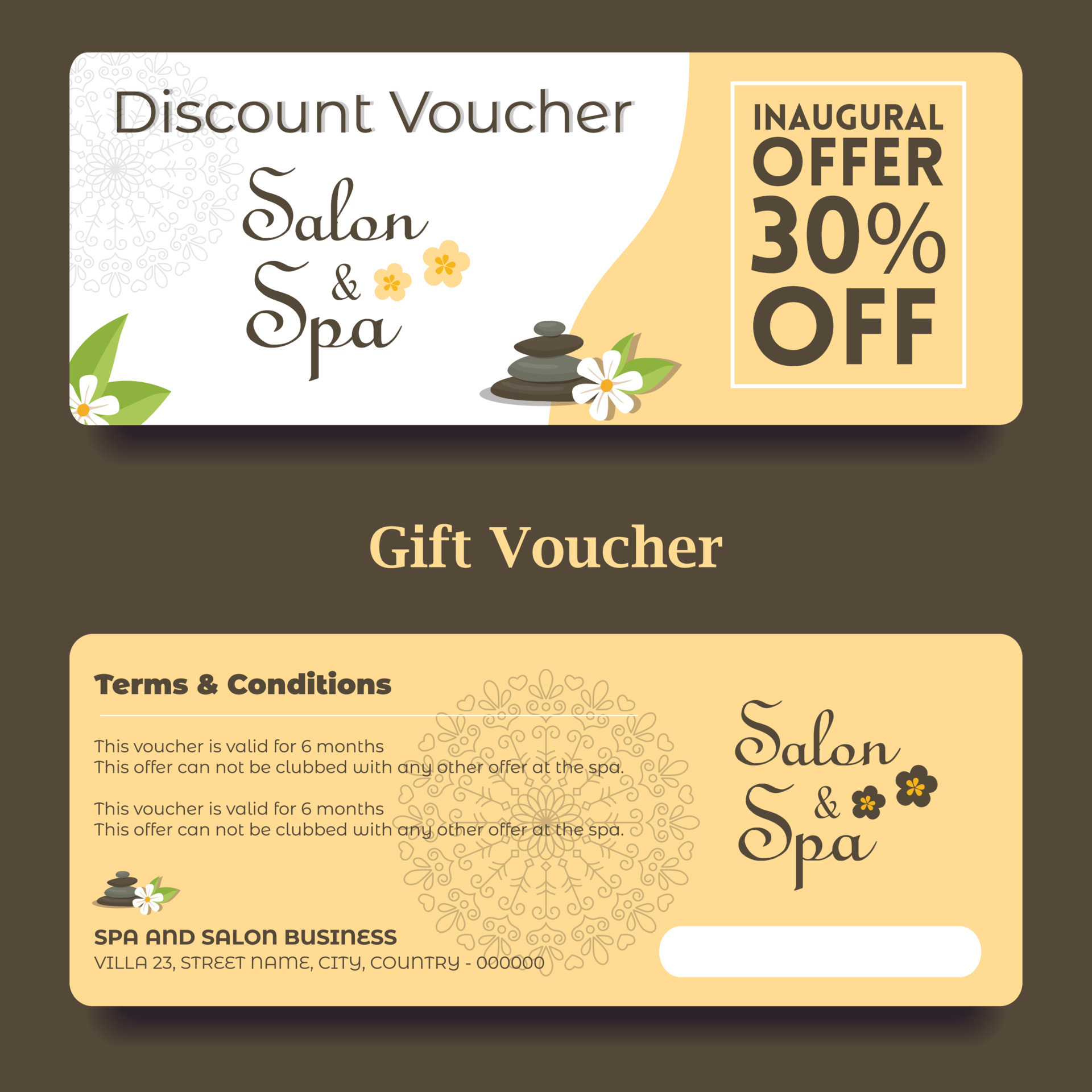 hadiah pacar wisuda Gift Voucher Spa Vector Art, Icons, and Graphics for Free Download