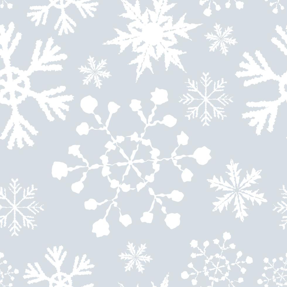 fondo de diseño de patrón de copo de nieve vector