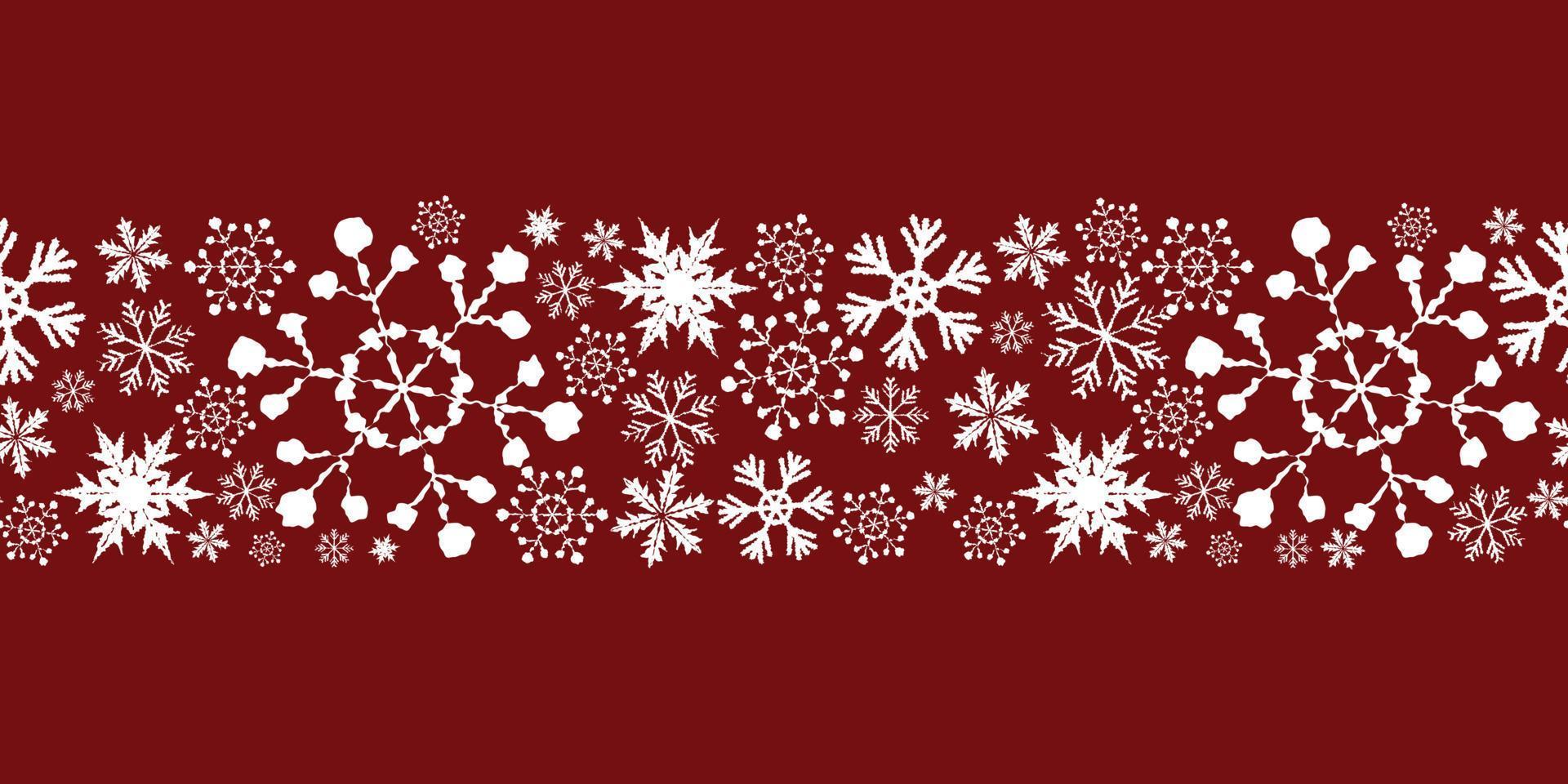 fondo de diseño de patrón de copo de nieve vector