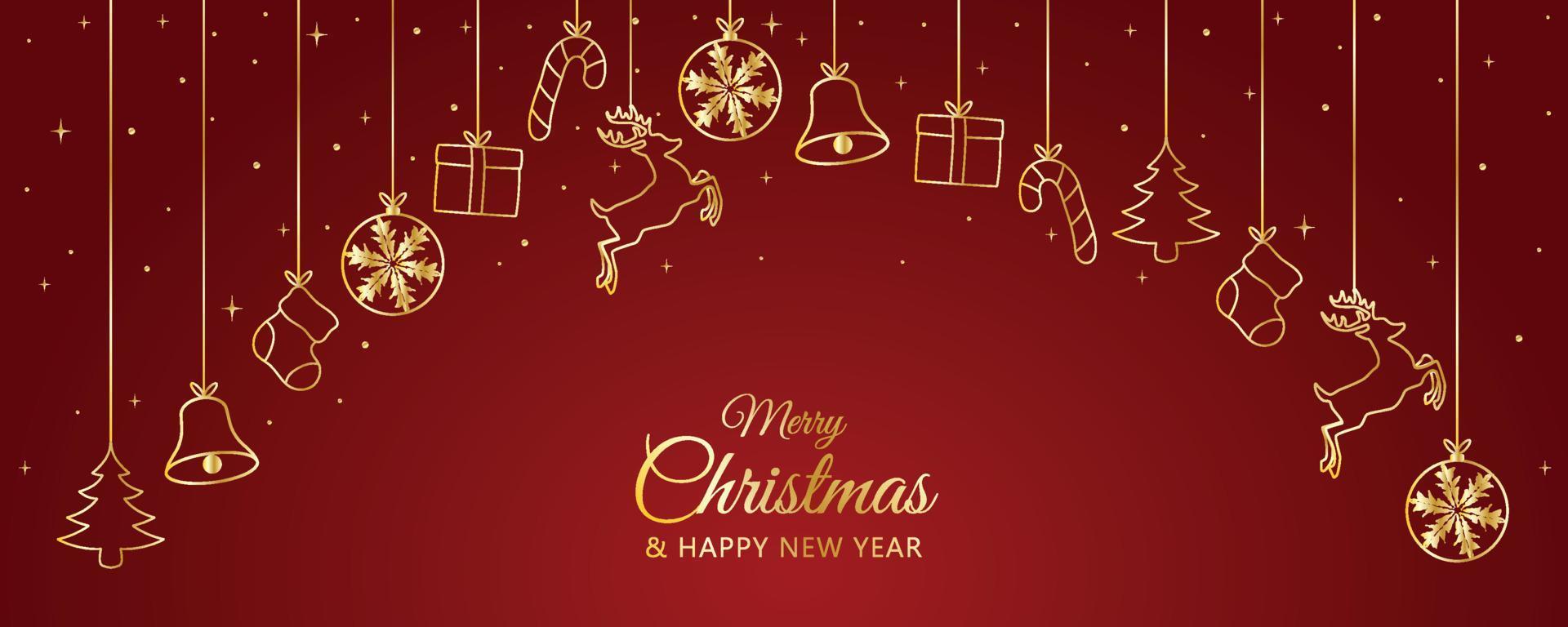 Hand drawn christmas background vector