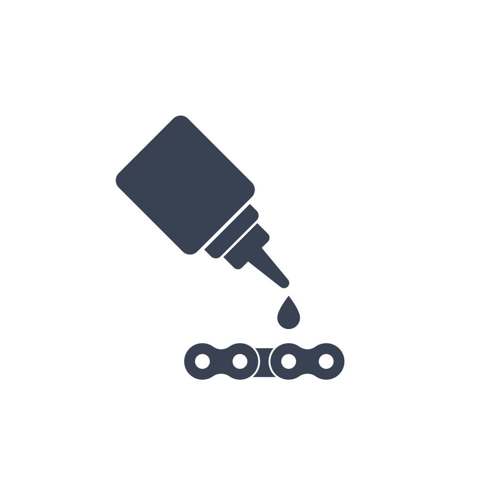 lubricant, oil for chain icon vector