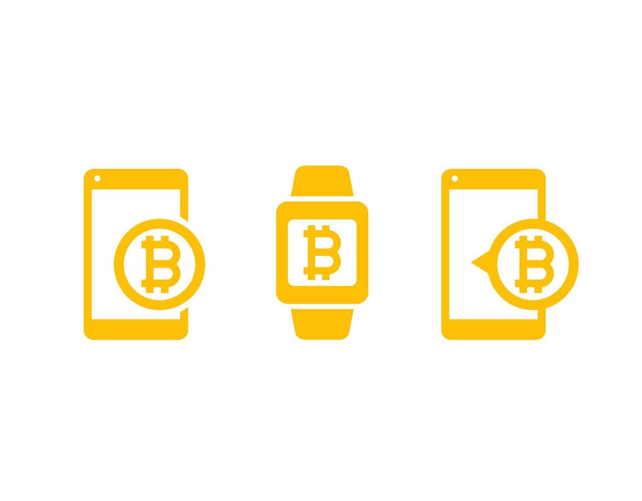 Mobile payments with bitcoin vector