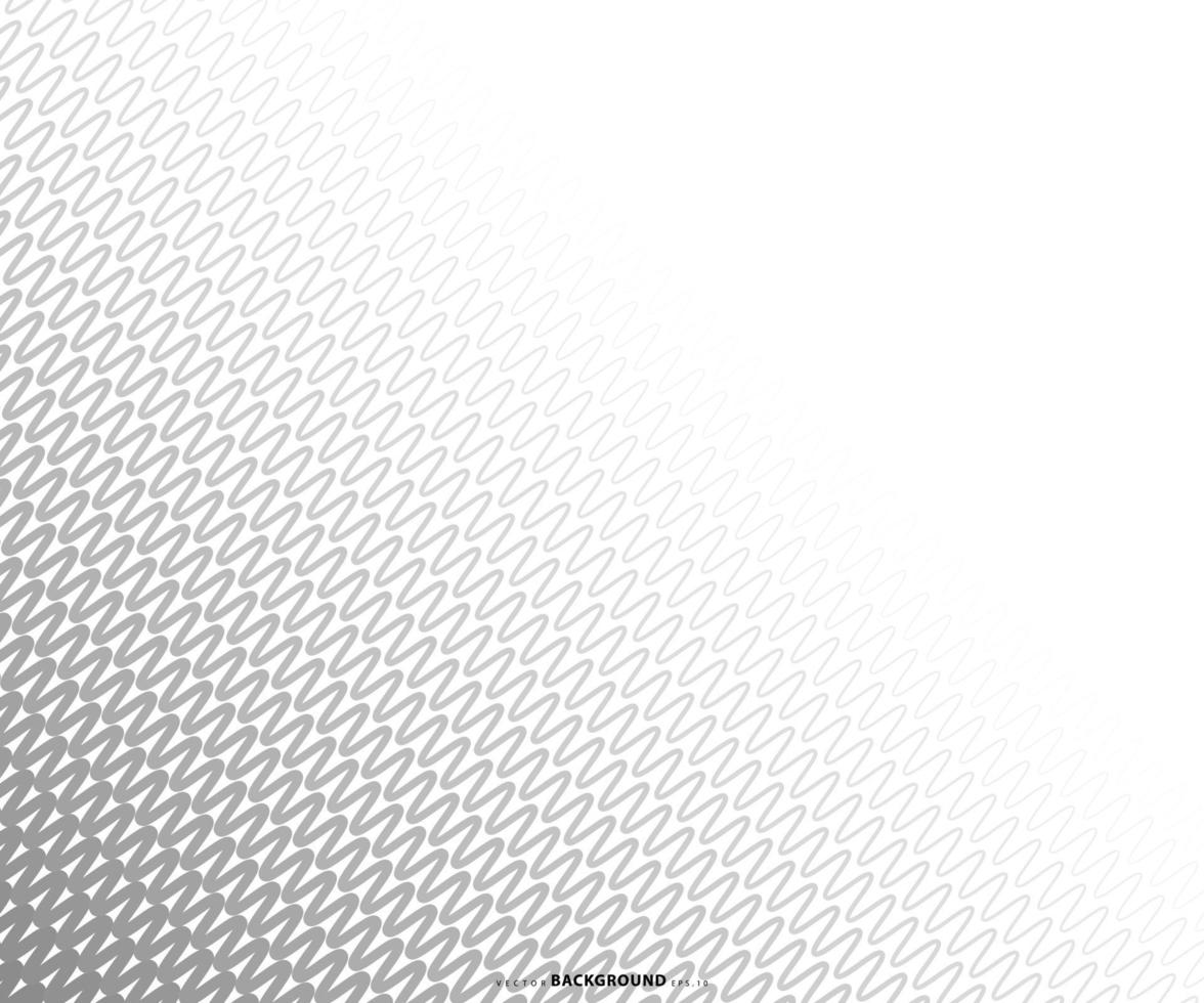 Zig Zag lines pattern. Black wavy line on white background. Abstract wave, vector illustration