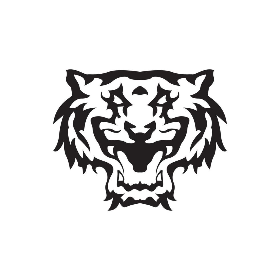 Tiger icon and symbol template illustration vector