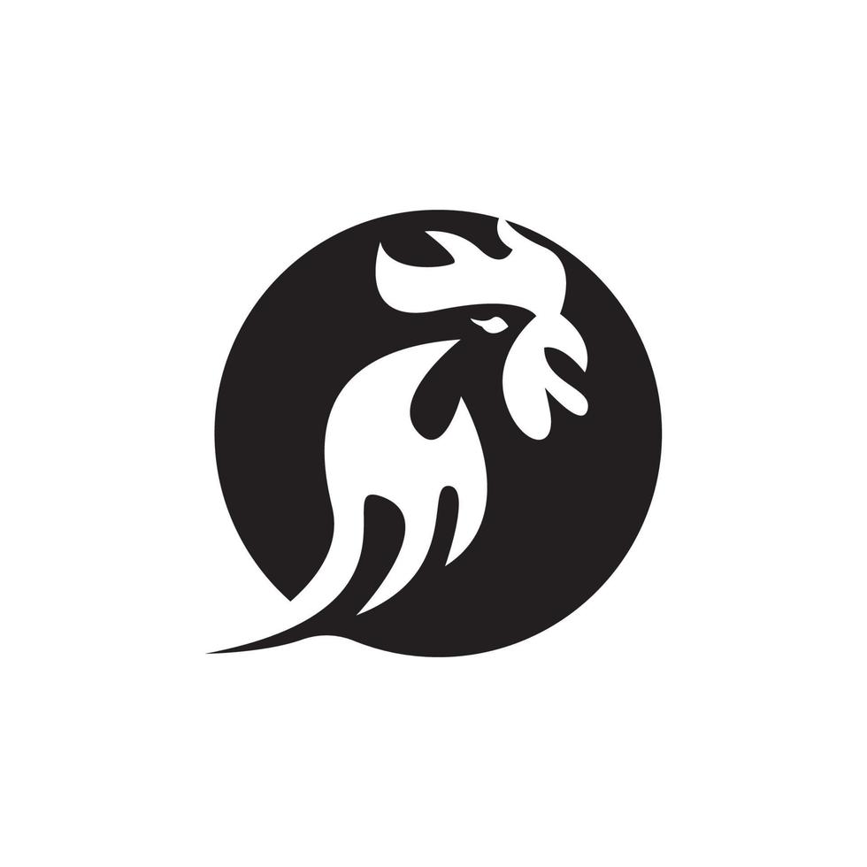 Rooster icon and symbol template illustration vector