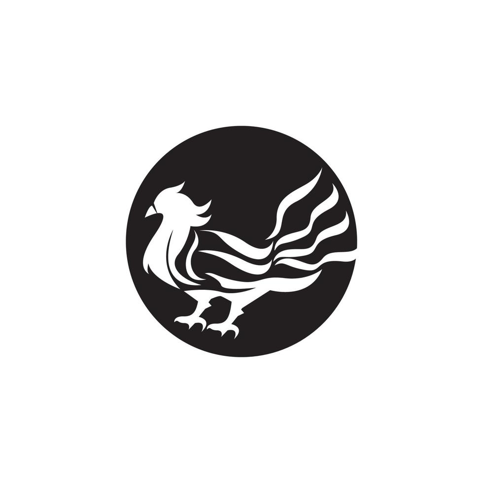 Rooster icon and symbol template illustration vector