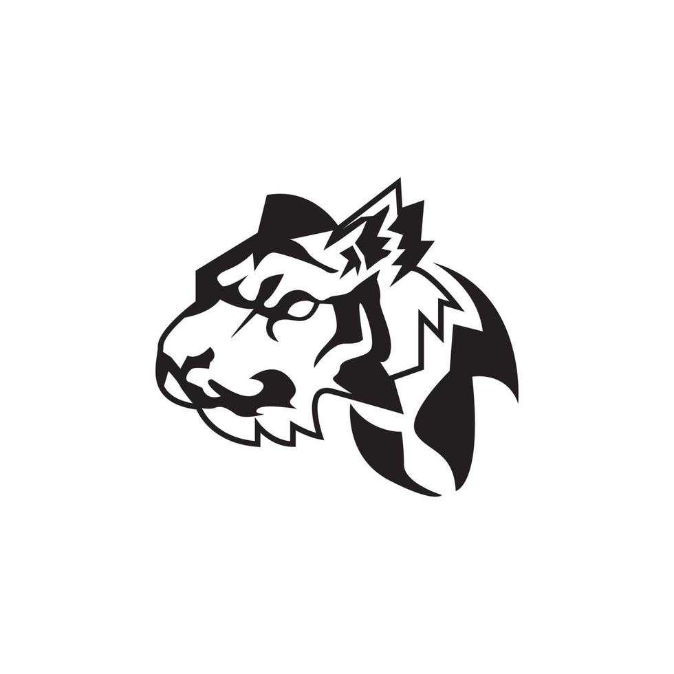 Tiger icon and symbol template illustration vector