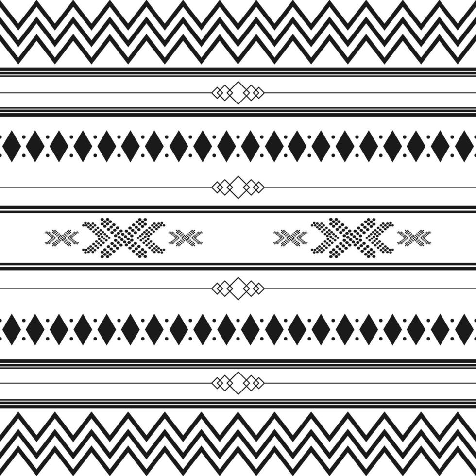 Black and white tribal ethnic pattern with geometric elements, traditional African mud cloth, tribal design. fabric or home wallpaper design vector