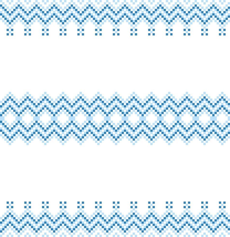 Traditional Ukrainian folk art knitted embroidery pattern vector