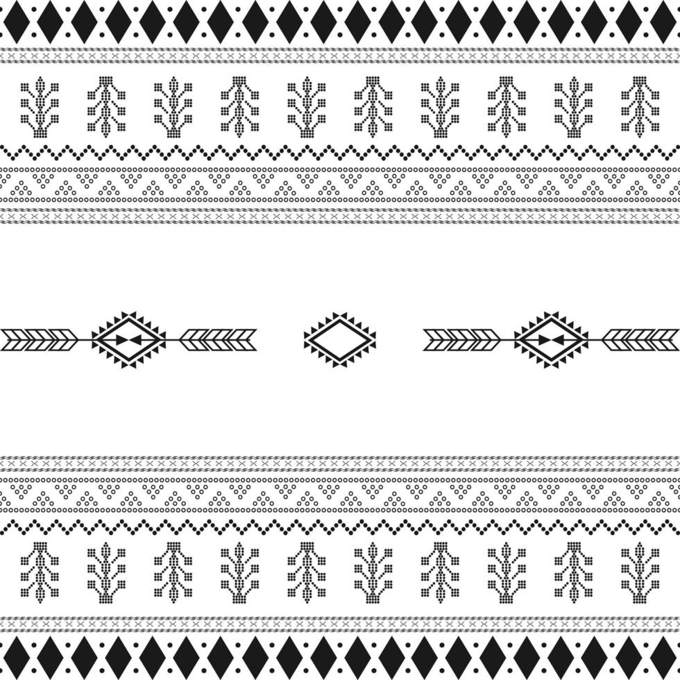 Black and white tribal ethnic pattern with geometric elements, traditional African mud cloth, tribal design. fabric or home wallpaper design vector