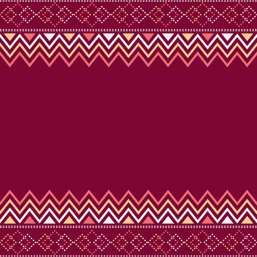 fabric pattern with motif geometric background, printing textile, clothing with beautiful color vector