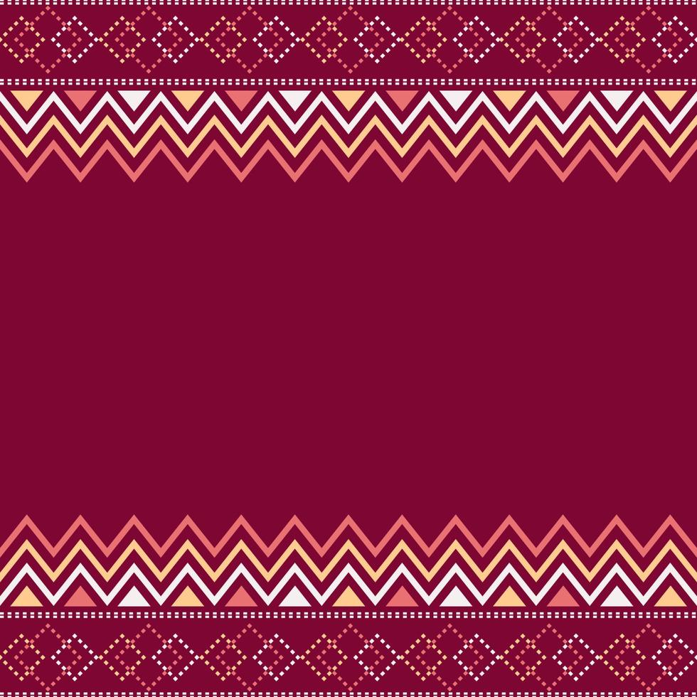 fabric pattern with motif geometric background, printing textile, clothing with beautiful color vector