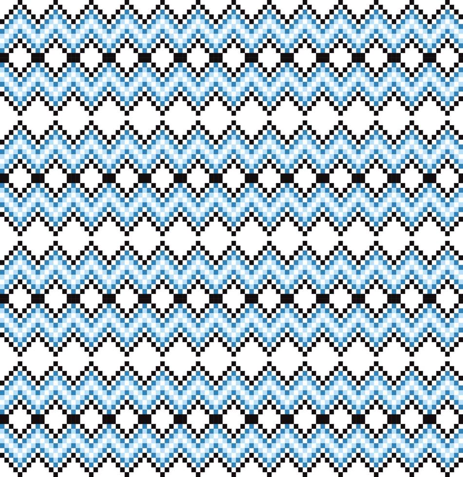 Traditional Ukrainian folk art knitted embroidery pattern vector