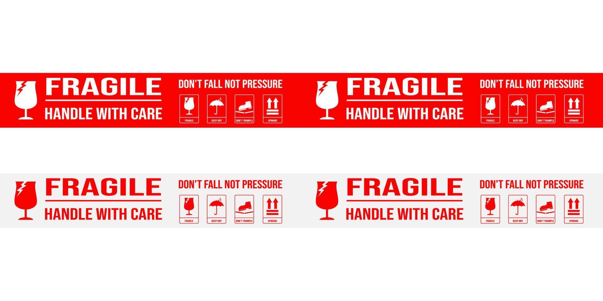 printable fragile for shipping packages label. 4511237 Vector Art at