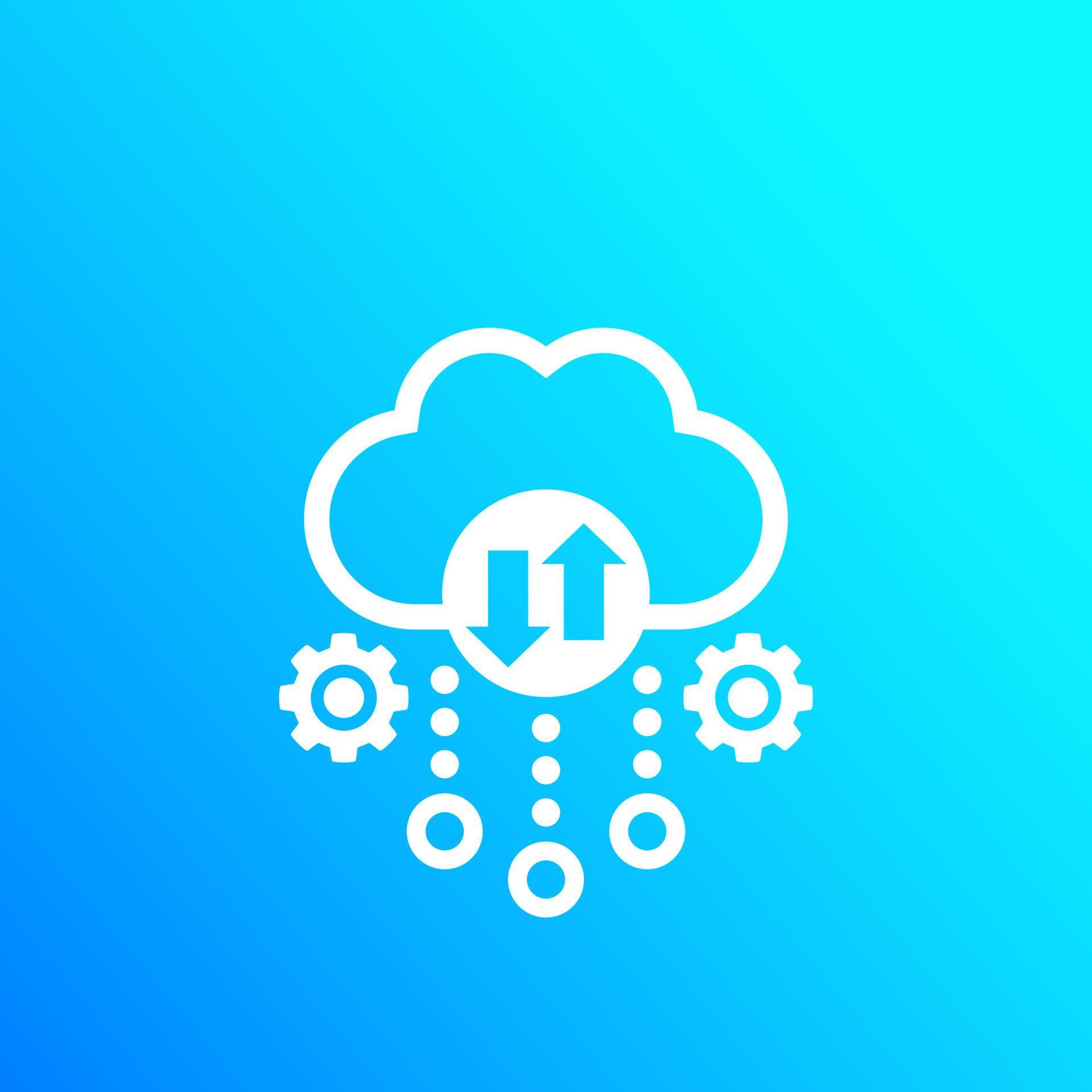 Cloud storage, data transfer icon 4511289 Vector Art at Vecteezy
