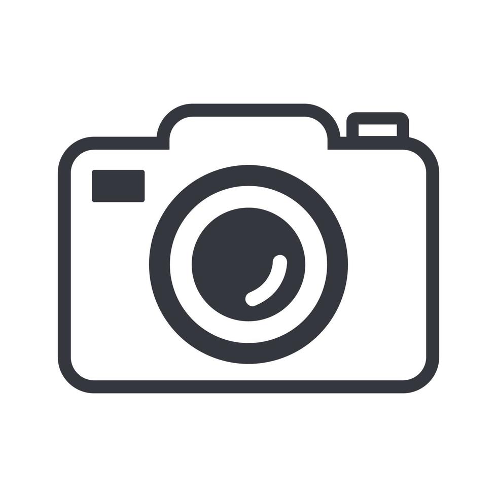 camera icon on white background vector