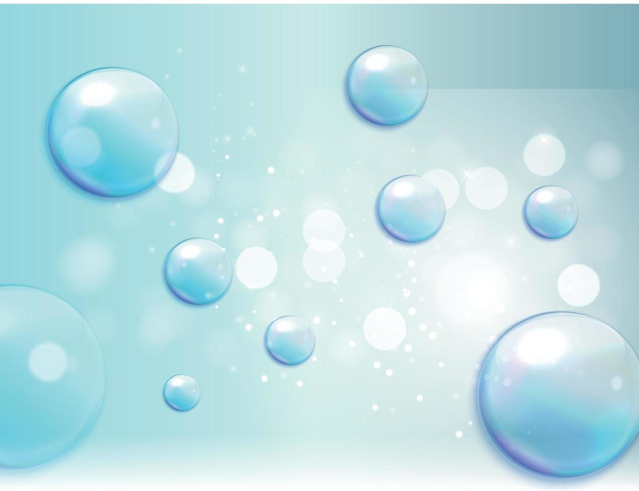 Abstract Blue underwater Background. Vector Illustration