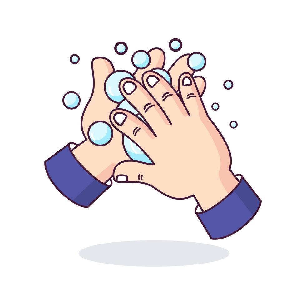 Illustration vector graphic of wash hand 4512683 Vector Art at Vecteezy