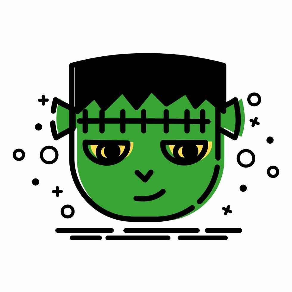 icono de zombie estilo mbe.eps vector