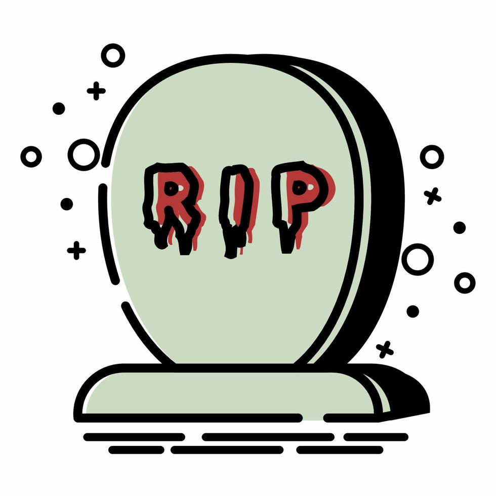 Tombstone Icon MBE Style.eps vector