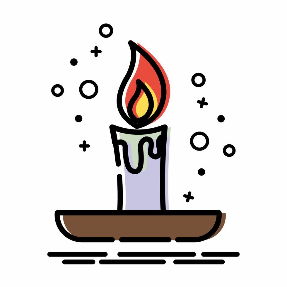 Candle Stick Icon MBE Style.eps vector