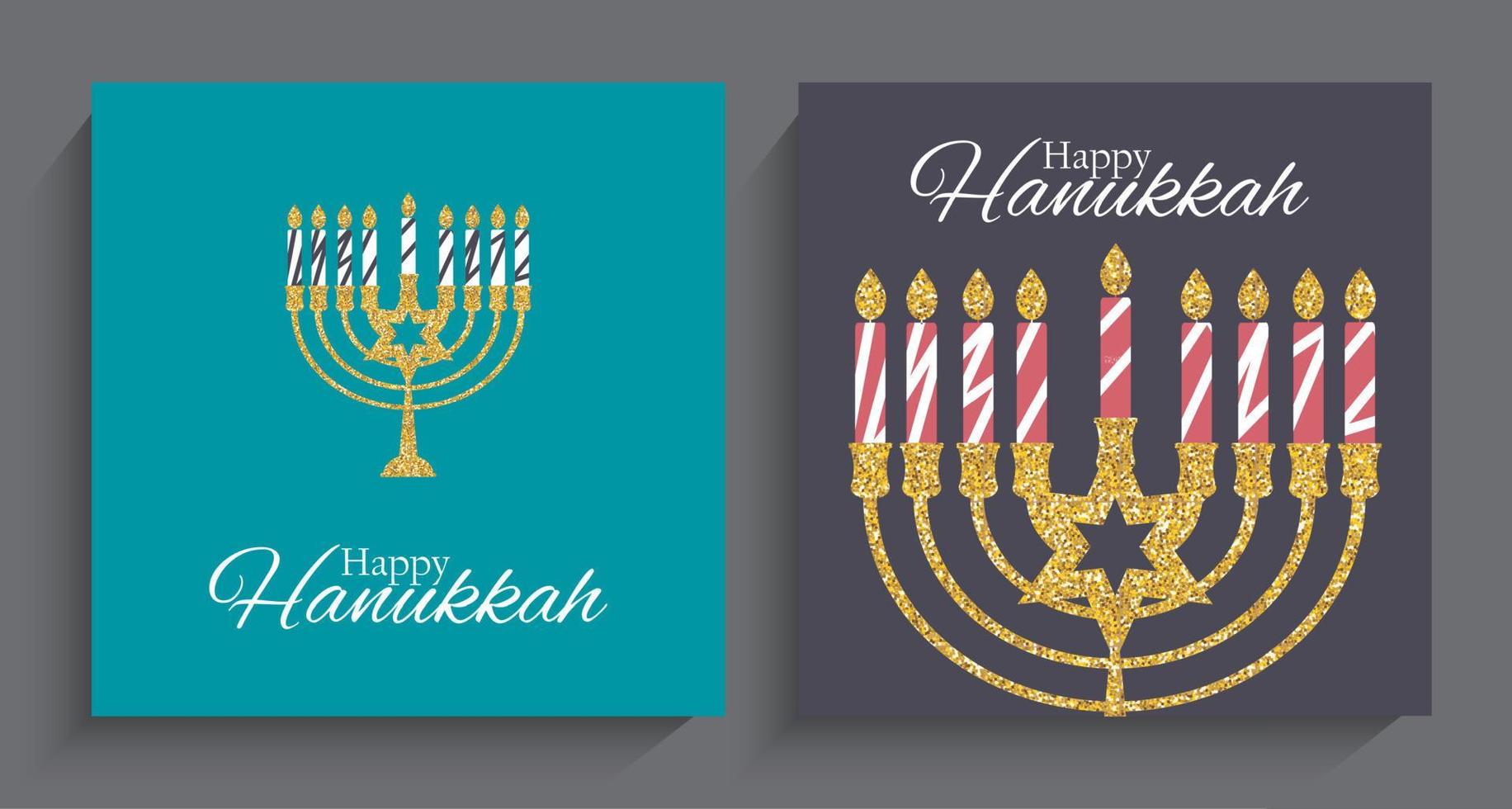 Happy Hanukkah, Jewish Holiday Background. Vector Illustration. Hanukkah is the name of the Jewish holiday