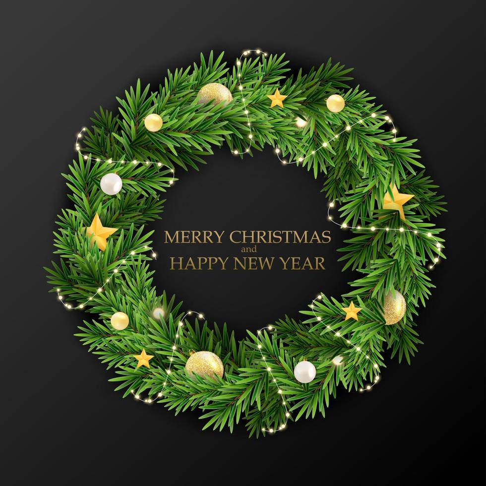 Abstract Holiday New Year and Merry Christmas Background. Vector Illustration