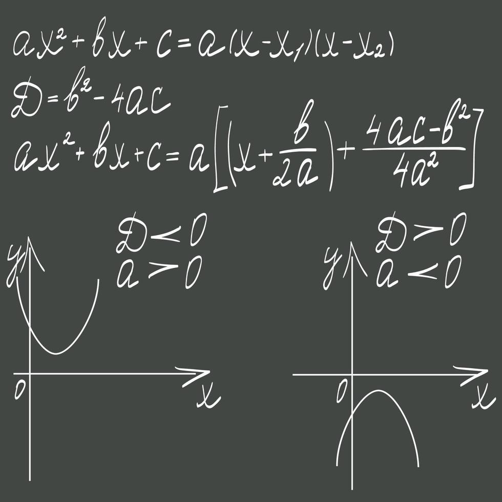 fórmula matemática sobre un fondo oscuro vector