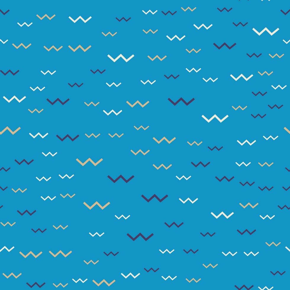 Seamless pattern in retro style of zigzags vector