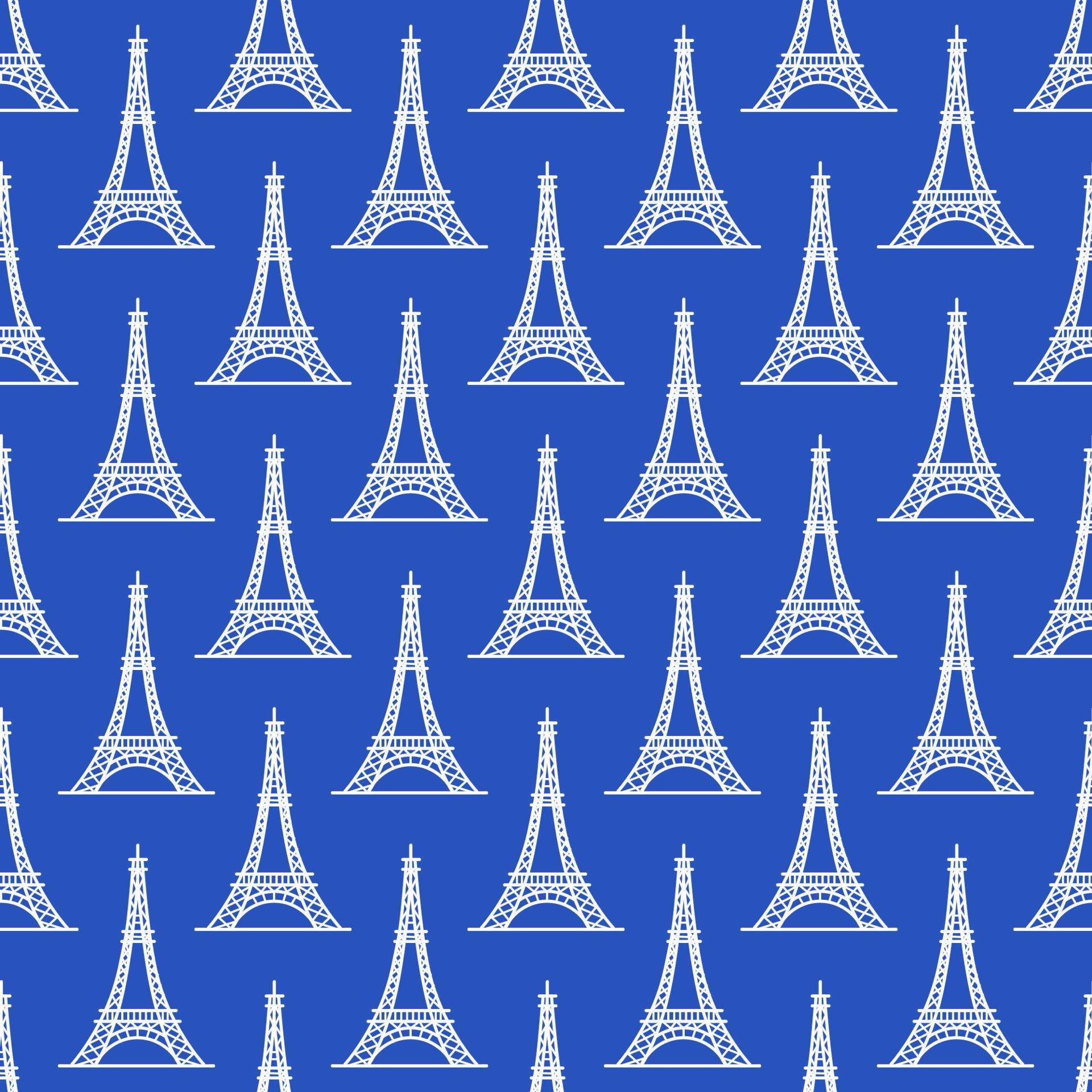 Vector illustration. Seamless Eiffel tower pattern. 4513393 Vector Art ...